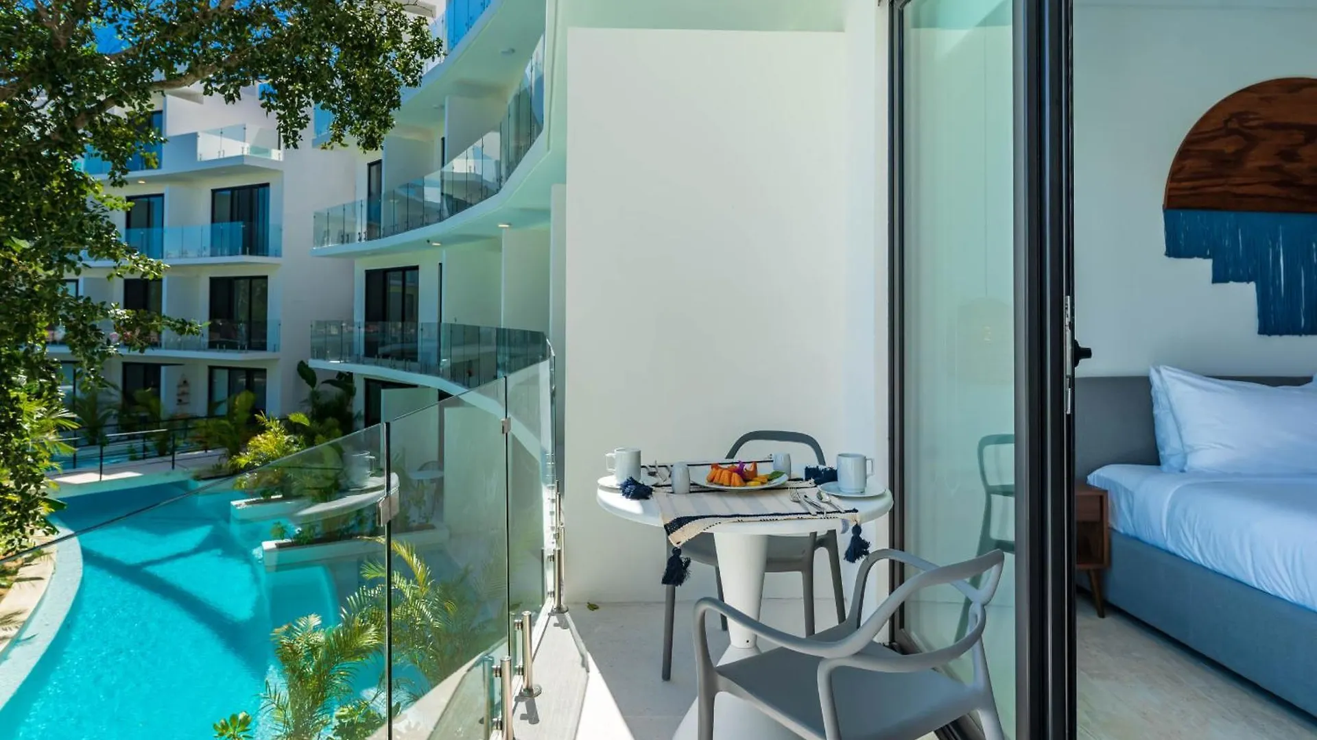 Studio With Pool View Balcony In Veleta トゥルム